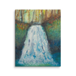 Photo of Original Watercolor Painting "Waterfall"