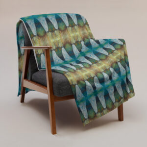 "waterfall watercolor" throw blanket